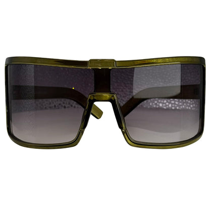 DOC Oversized Shield Sunglasses – Flat Top Unisex Eyewea
