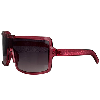 DOC Oversized Shield Sunglasses – Flat Top Unisex Eyewea